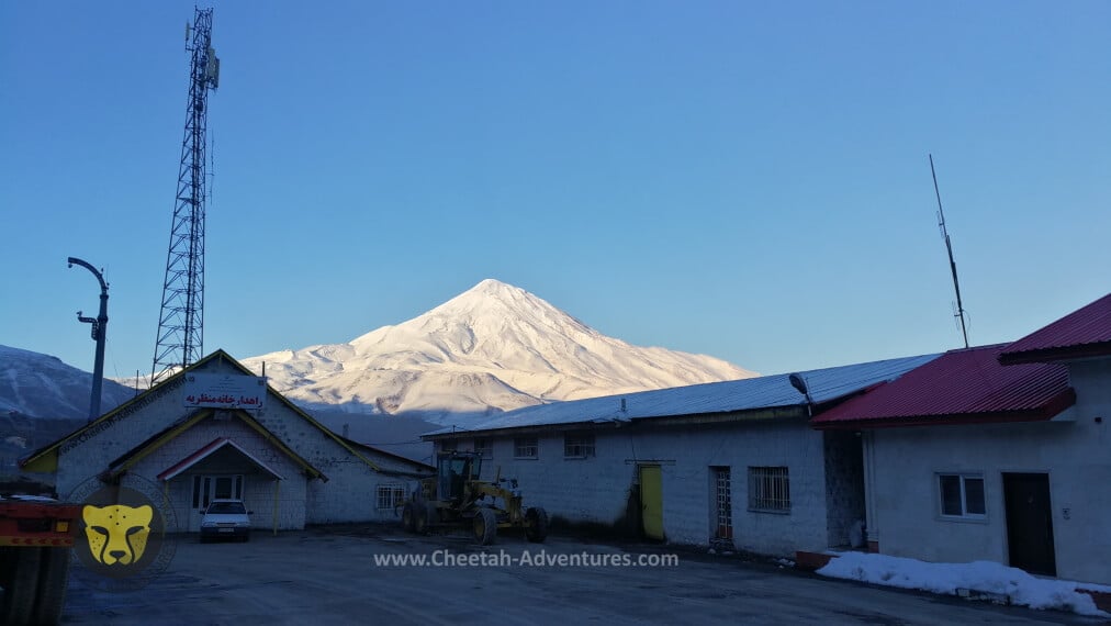 1-Damavand South Face in winter from Polour, Haraz Road