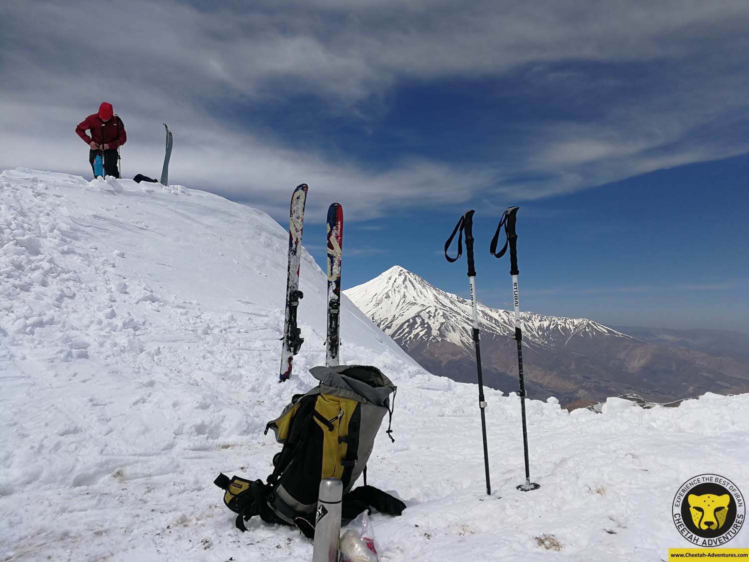 4 On the summit of Doberar (4250m), Damavand Ski Touring