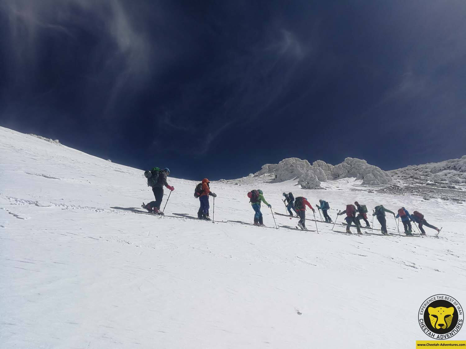 6-2 Damavand summit day, ski touring above 5000m, Damavand Ski tour