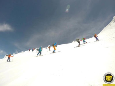 6-3 On the way to Damavand Summit at 5200m, Damavand Ski Touring travel iran tour package visit