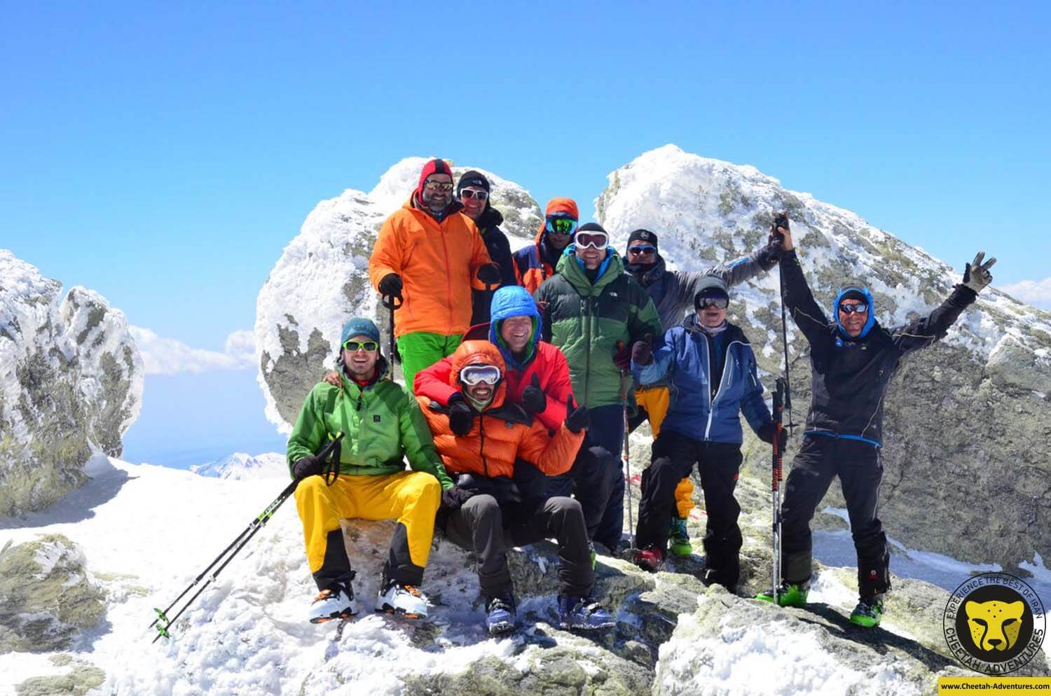 6-6 Damavand Summit (5610m) with a multinational group form Germany, Switzerland and Austria, Damavand Ski Touring