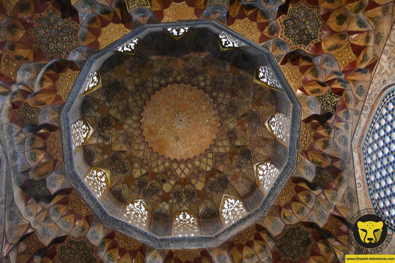 Ganjali khan complex mosque ceiling 2 kerman travel guide iran tour package Cheetah adventures