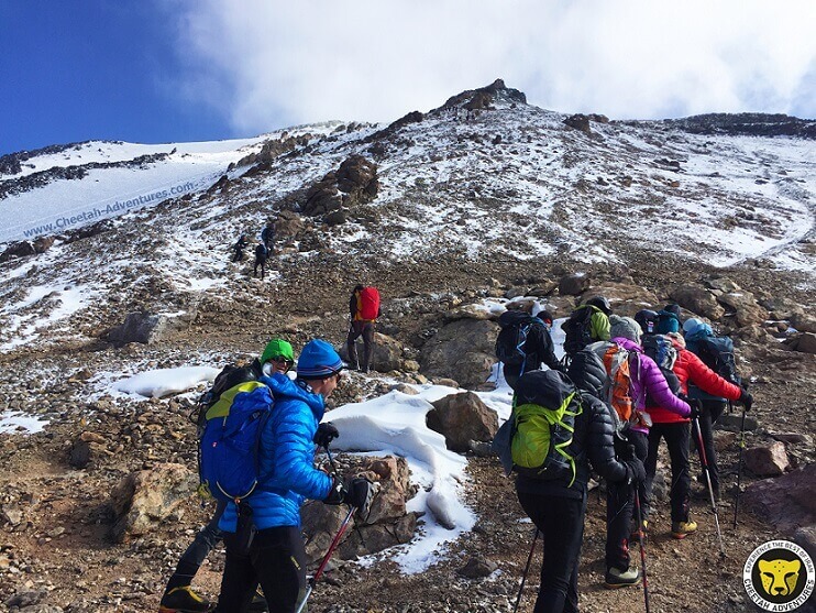 Damavand Fake Summit-mount damavand mountain trekking tour