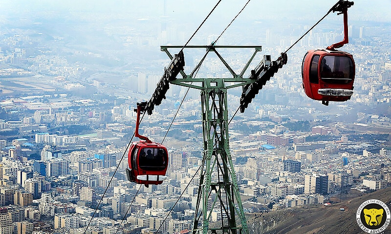 cable car (Tochal telecabin) Mount Tochal tehran iran mountain trekking tour iran travel guide attractions things to do destinations Cheetah adventures